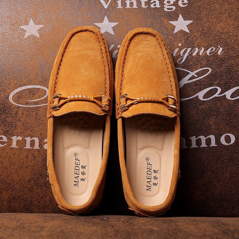 Velorio — Premium Suede Loafers with Cushioned Comfort and Metallic Accents