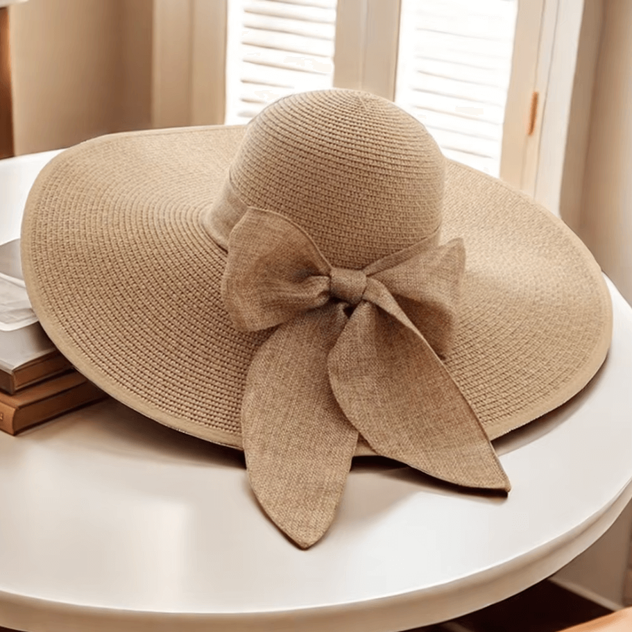 Lioren — Wide-Brim Straw Sun Hat with Adjustable Fit