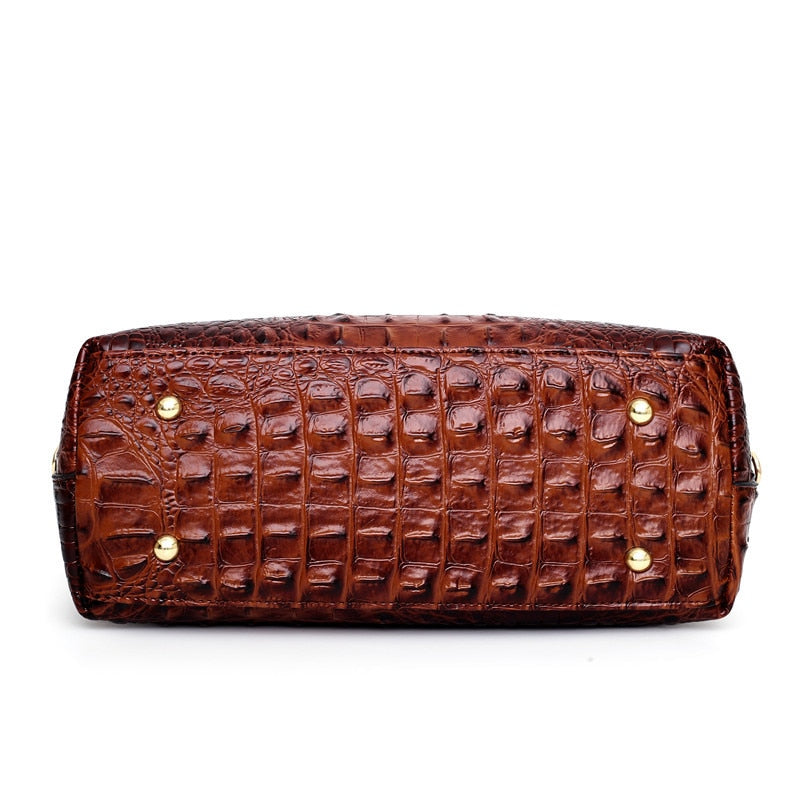 Norla — Vintage Croc Handbag with Convertible Design