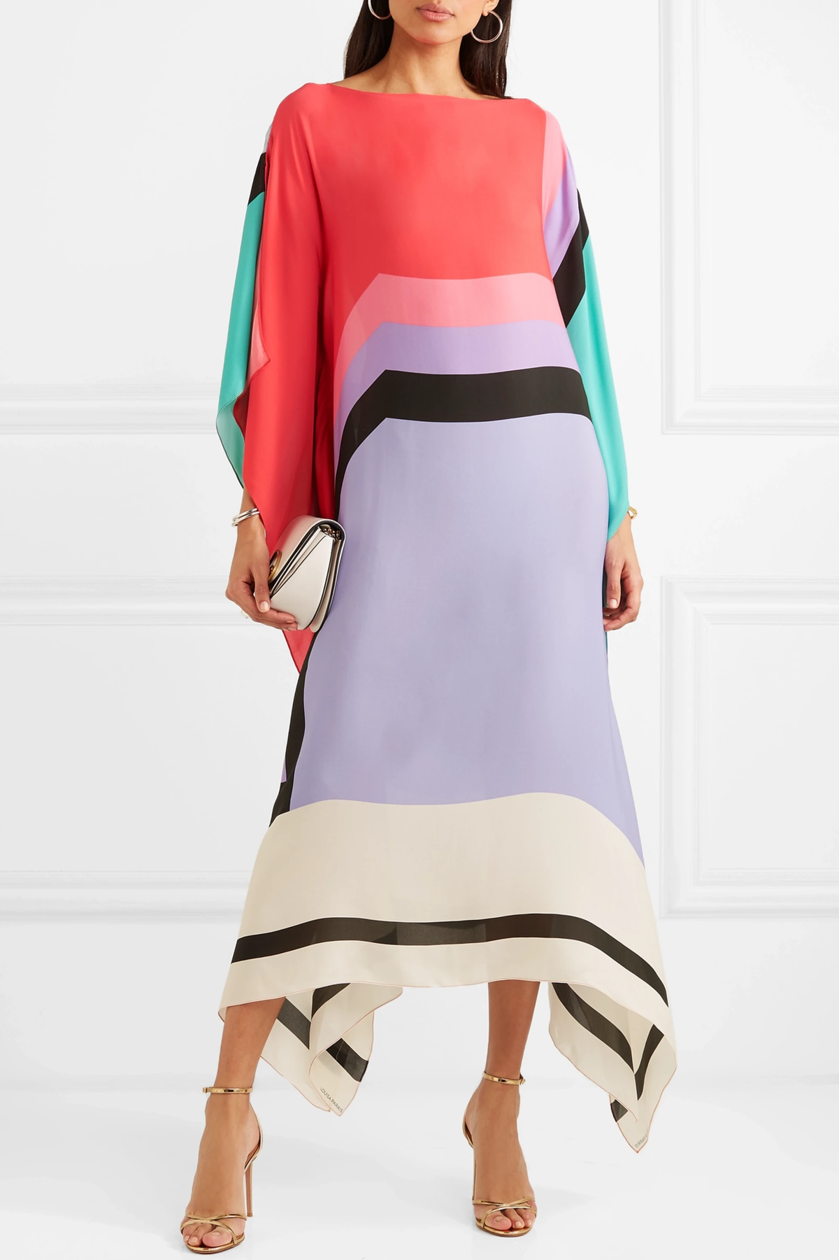Nexora | Elegant Kaftan With Geometric Print
