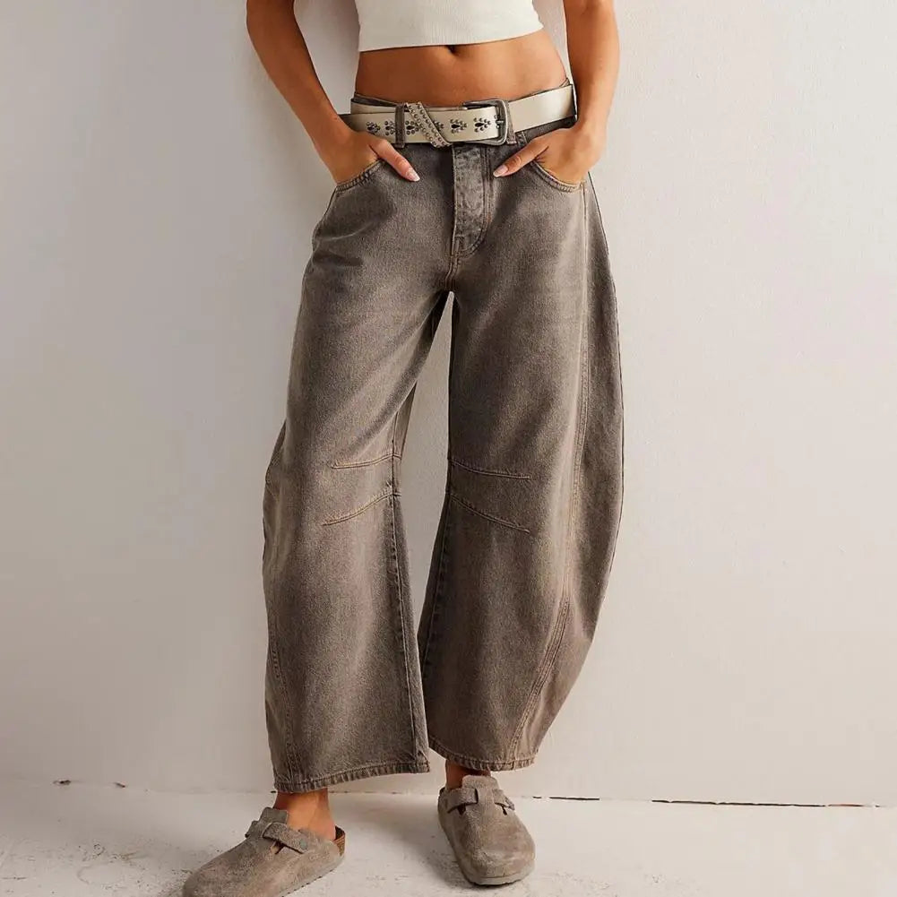 Larenis Wide Leg Jeans — Comfortable Stretch Denim with Retro Fit