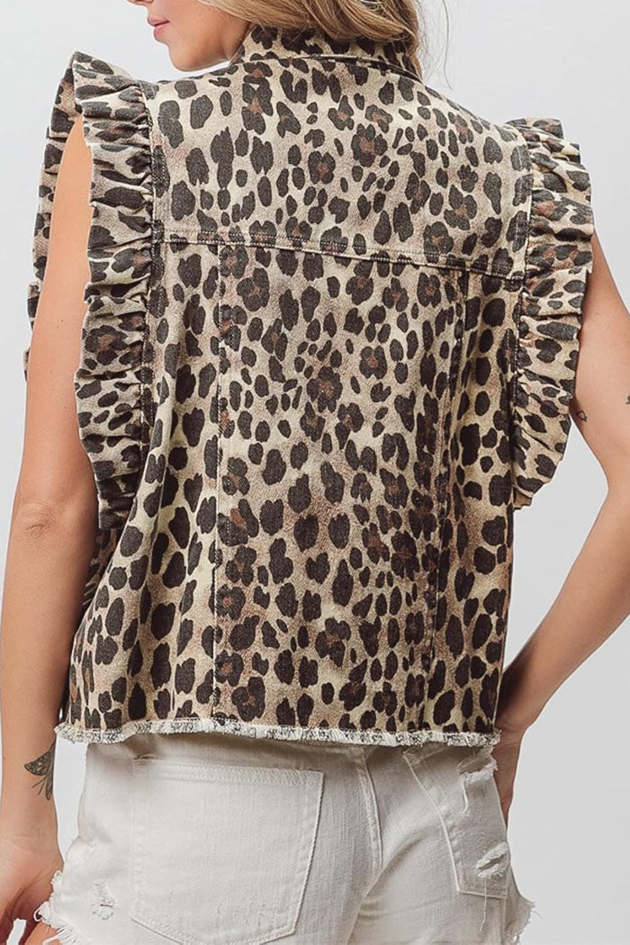RogueProwl™ Ruffle Denim Vest — Unleash Fierce Confidence and Own Every Crowd