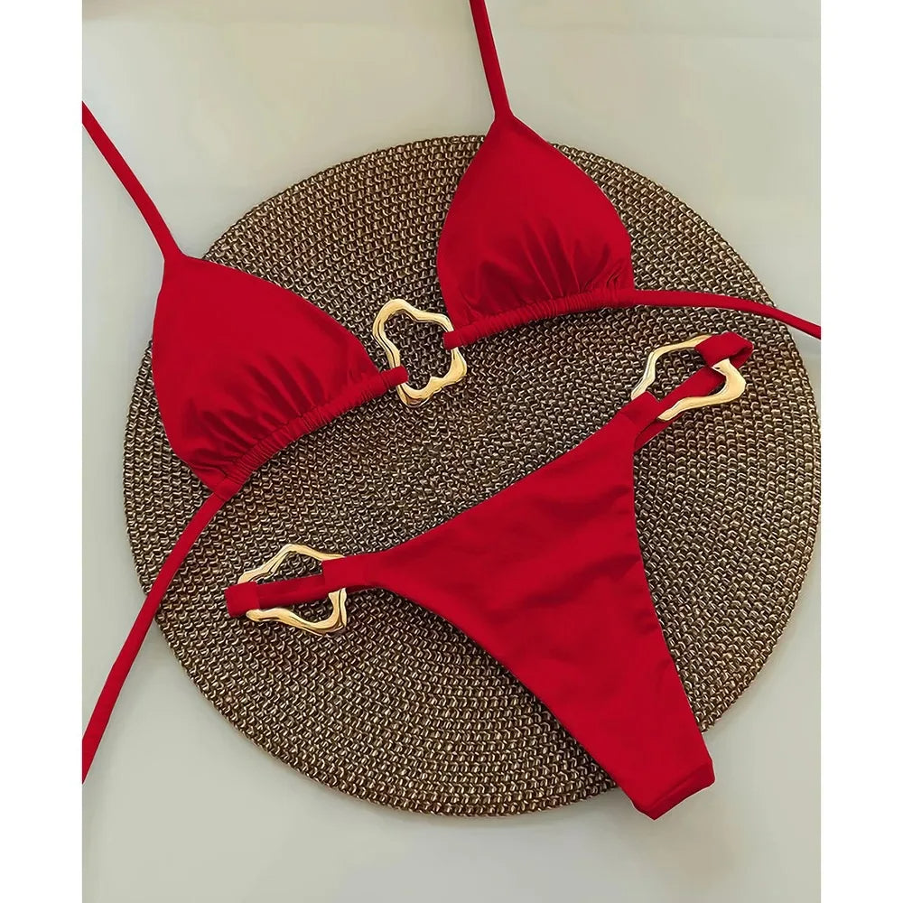 Sculpted Gold Bikini™ — Command Every Eye with Curves That Own the Spotlight