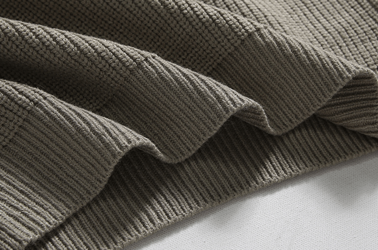 Norla — Knitted Half-Zip Sweater with Adjustable Collar