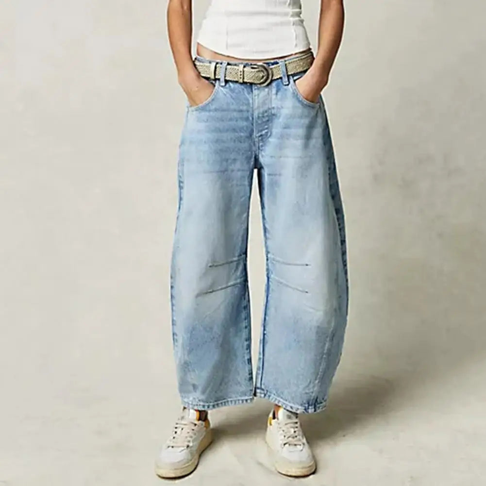 Larenis Wide Leg Jeans — Comfortable Stretch Denim with Retro Fit