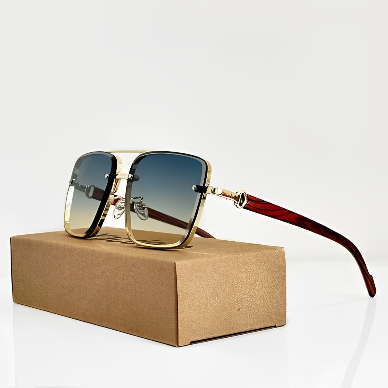 Lorian Aviator Sunglasses — UV400 Protection with Adjustable Fit