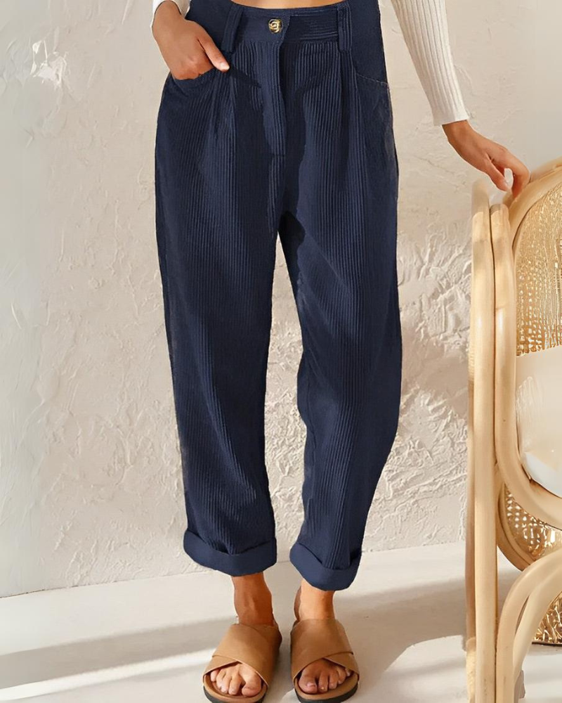 Renly — Comfortable Corduroy Trousers with Lightweight Fit