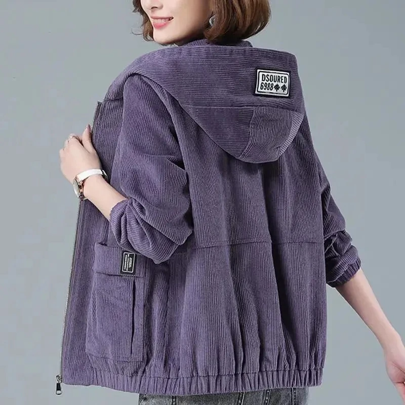 Norla Corduroy Hooded Jacket — Soft Mid-Weight Layering Jacket