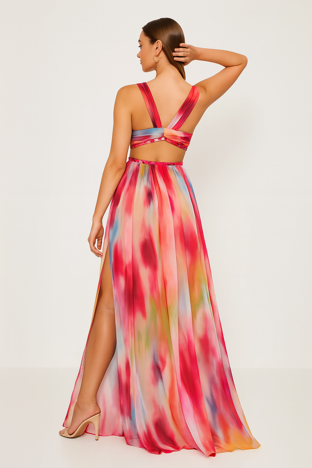 CascadiaLuxe™ Maxi Dress — Turn Every Head with Irresistible Color and Effortless Grace
