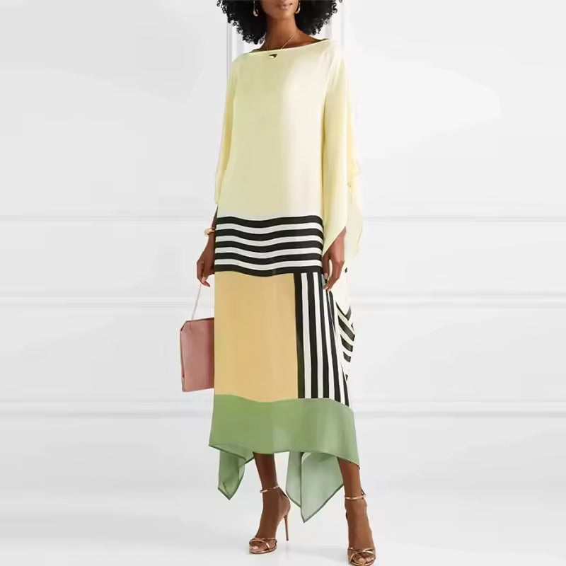Nexora | Elegant Kaftan With Geometric Print