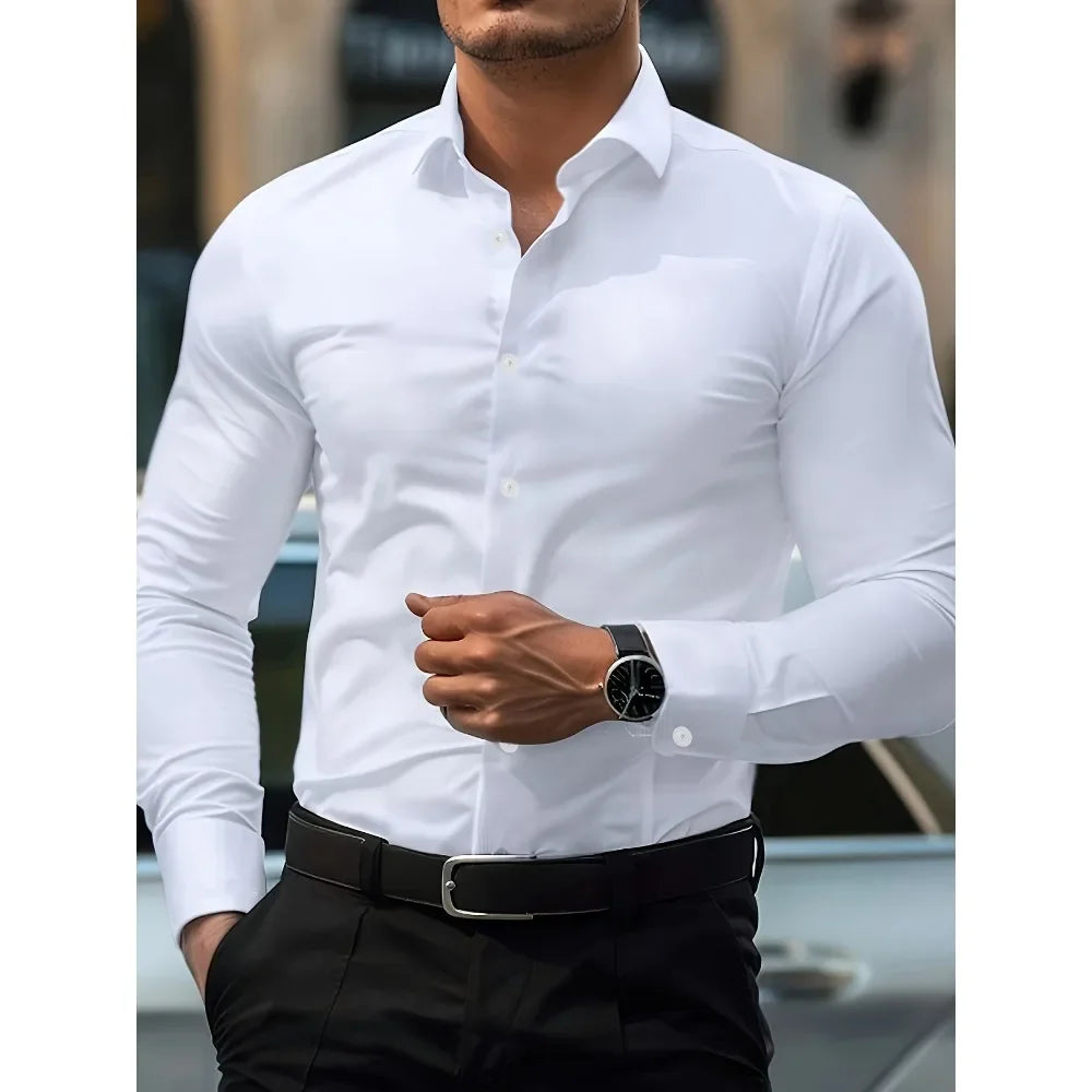 Remsen Oxford — Wrinkle-Resistant Cotton Shirt with Athletic Fit
