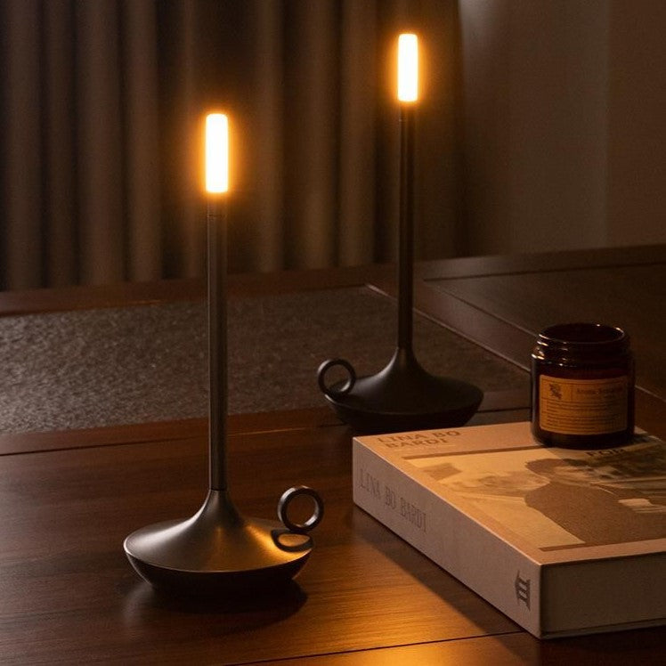 Lioren — Modern Candlestick Light with Touch Dimming and Rechargeable Battery