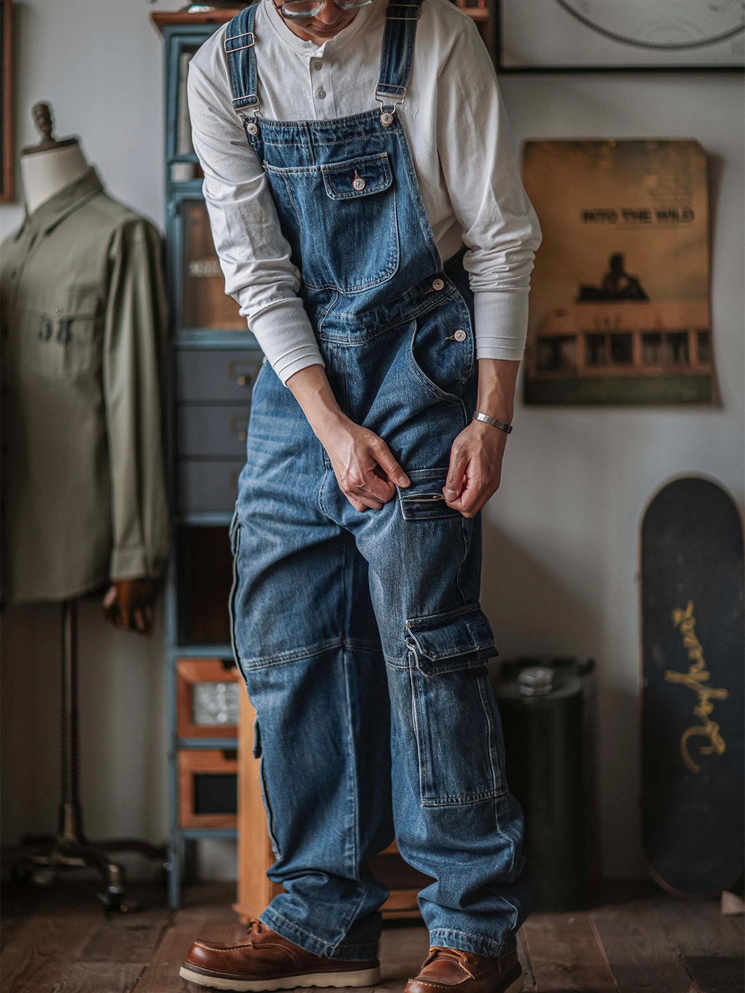 ForgeFlex™ Wide-Cut Denim Overalls — Unleash Freedom and Power in Every Move