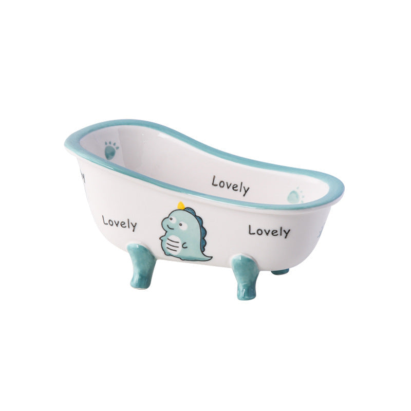 Liora — Mini Ceramic Bathtub Bowl with Vintage Clawfoot Design