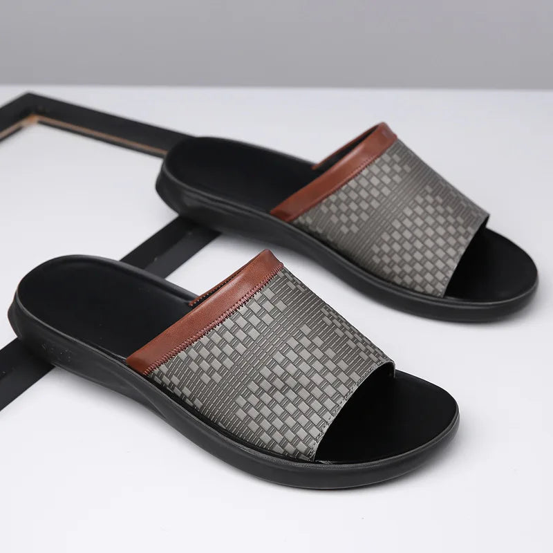 Calden — Premium Woven Leather Sandals with Cushioned Footbed