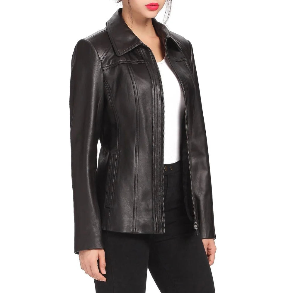 Lambskin Leather Coat™ — Unleash Bold Elegance and Confidence Every Step You Take