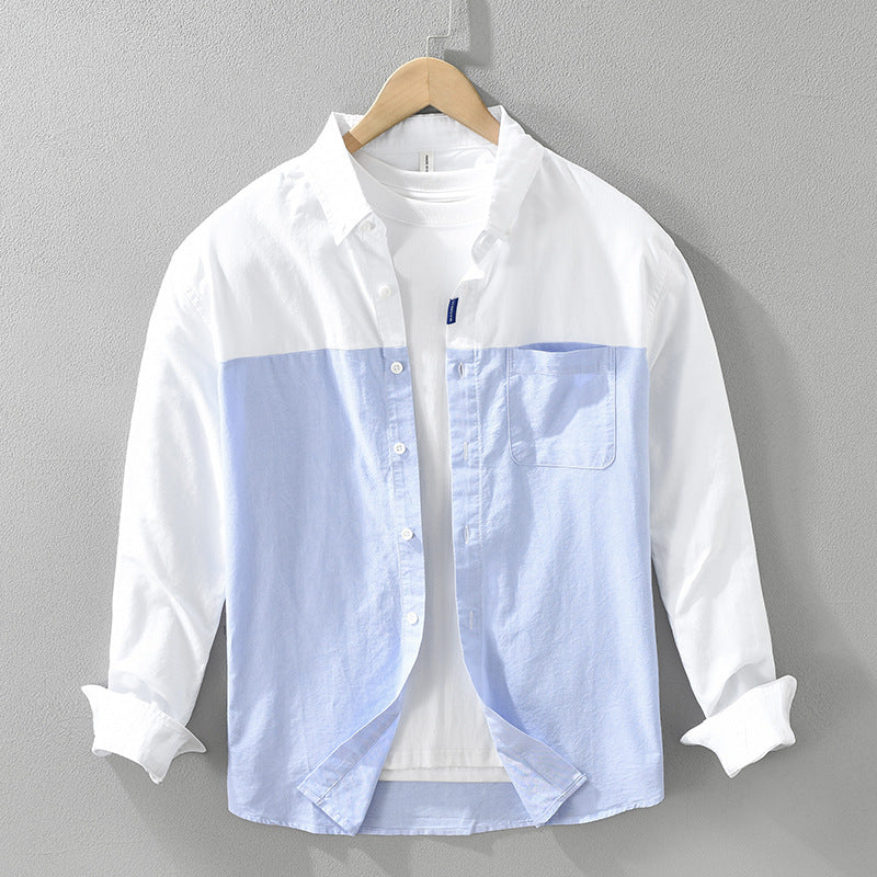 Arleno — Lightweight Cotton Summer Shirt with Two-Tone Design