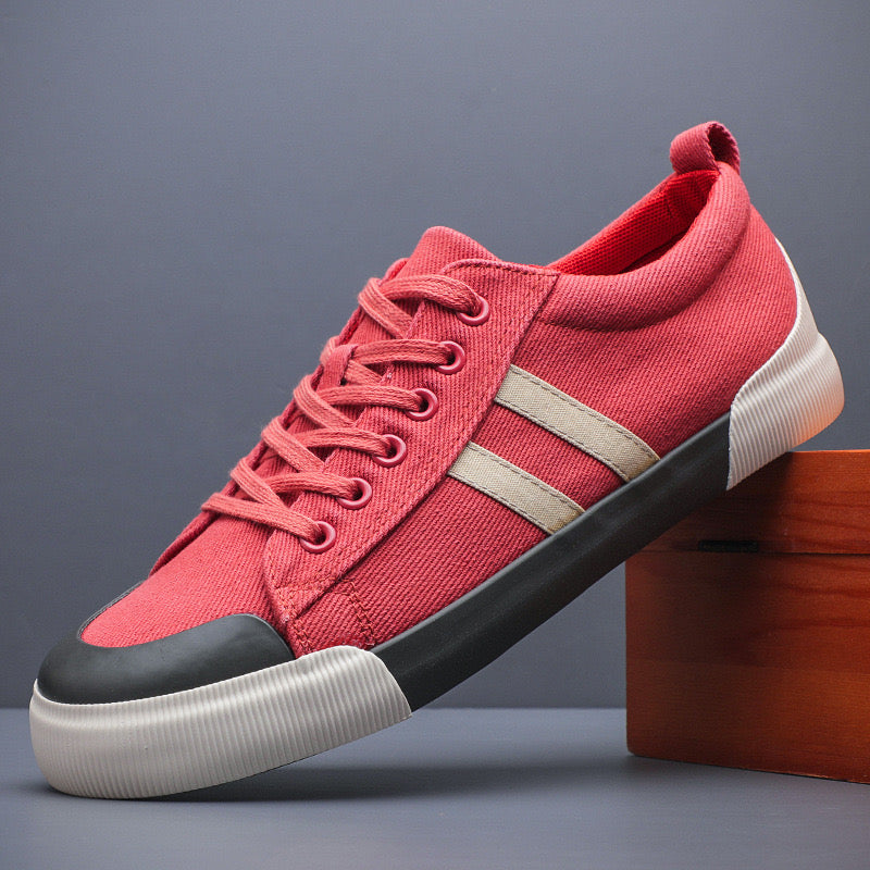 Noven — Breathable Canvas Shoes with Lace-Up Comfort