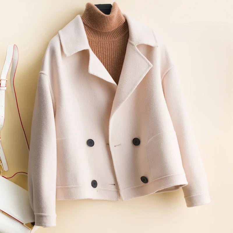 Norla — Double-Breasted Cashmere Wool Jacket for Fall and Winter
