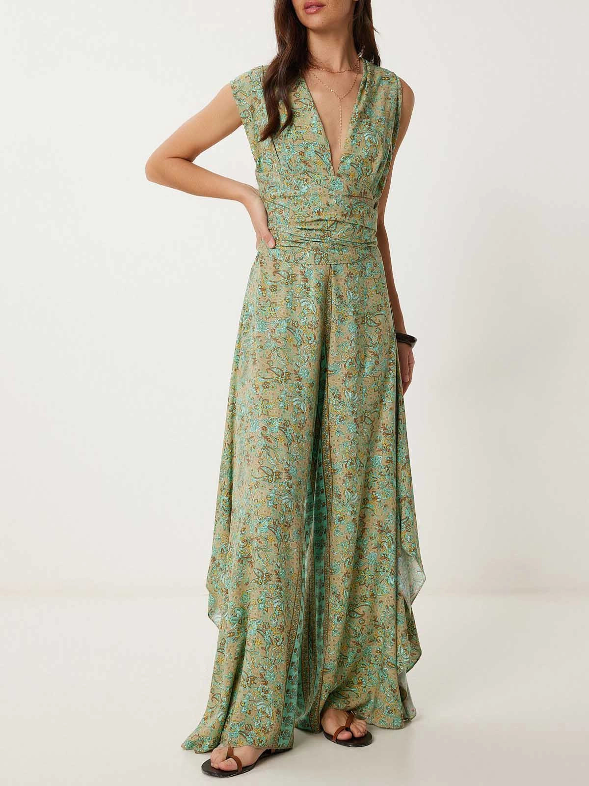 Boho Freedom Jumpsuit™ — Own Every Room with Effortless, Electric Elegance