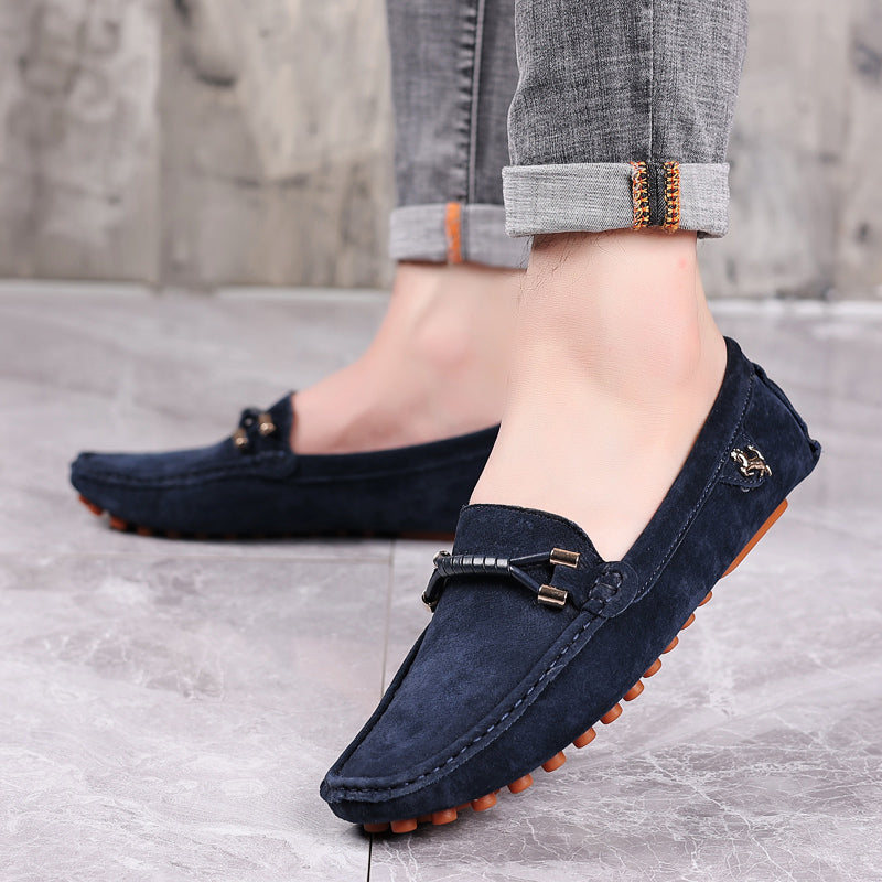 Velorio — Premium Suede Loafers with Cushioned Comfort and Metallic Accents