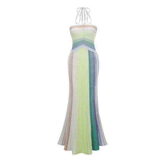 Halterneck Shimmer Dress™ — Own Every Room with Unstoppable, Weightless Glamour