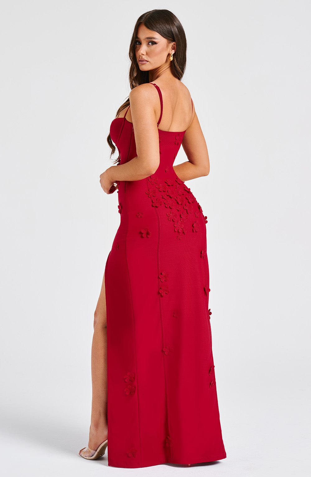 Serena Breeze — Women’s Lightweight Gingham Maxi Dress with Lace-Up Back
