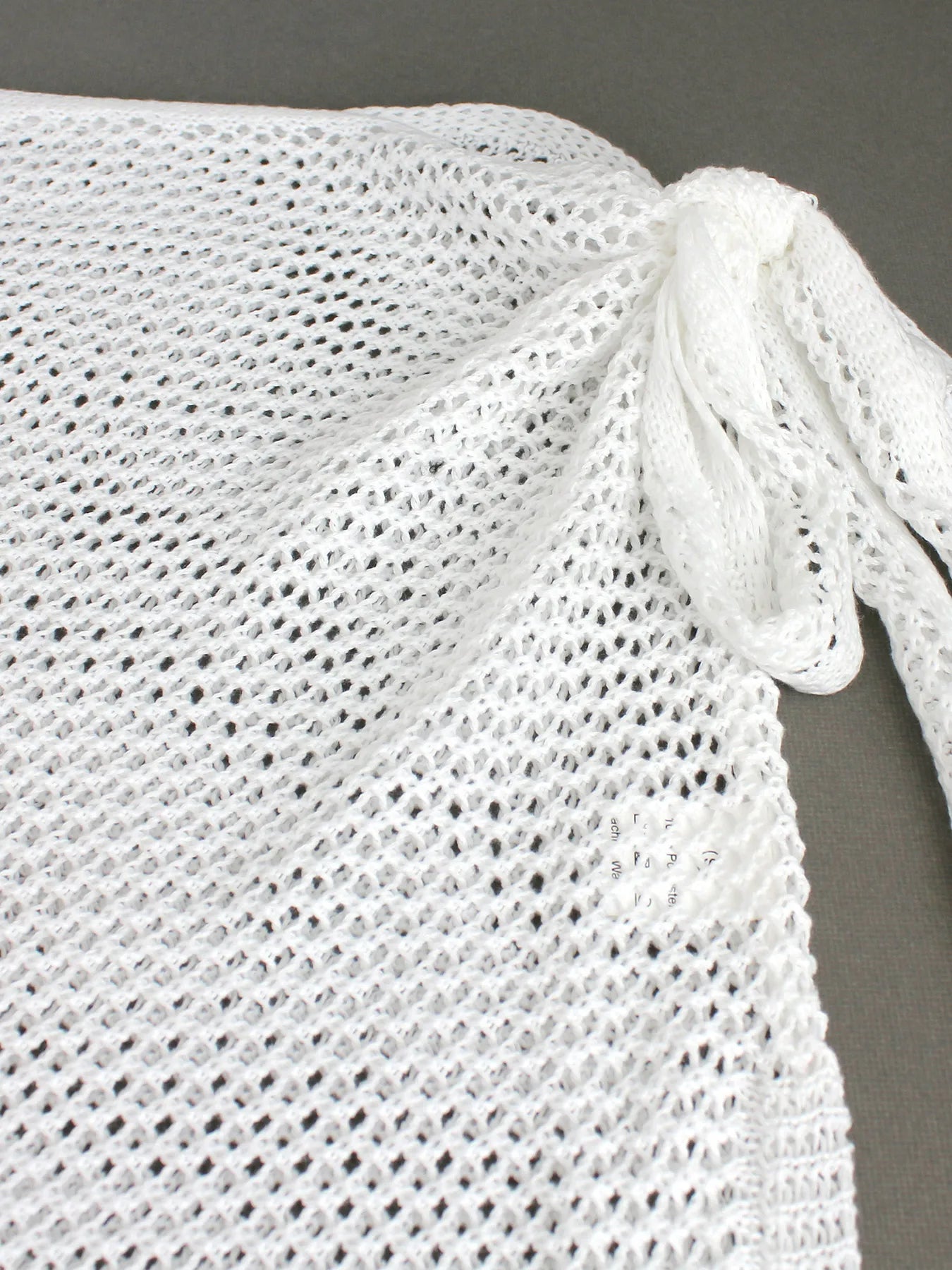 Elira Sheer Mesh Skirt — Lightweight Beach Cover-Up with Adjustable Tie