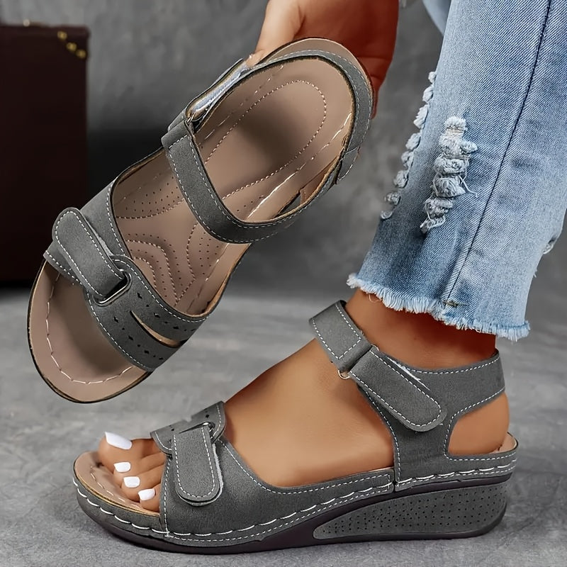 Solarexa™ Cushioned Wedge Sandals — Enjoy Pain-Free Steps and All-Day Refreshing Comfort