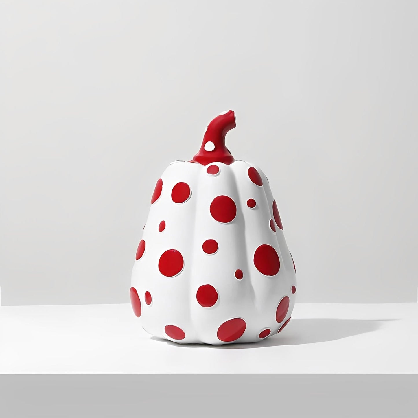 Liora — Polka Dot Resin Pumpkin Decor with Glossy Finish