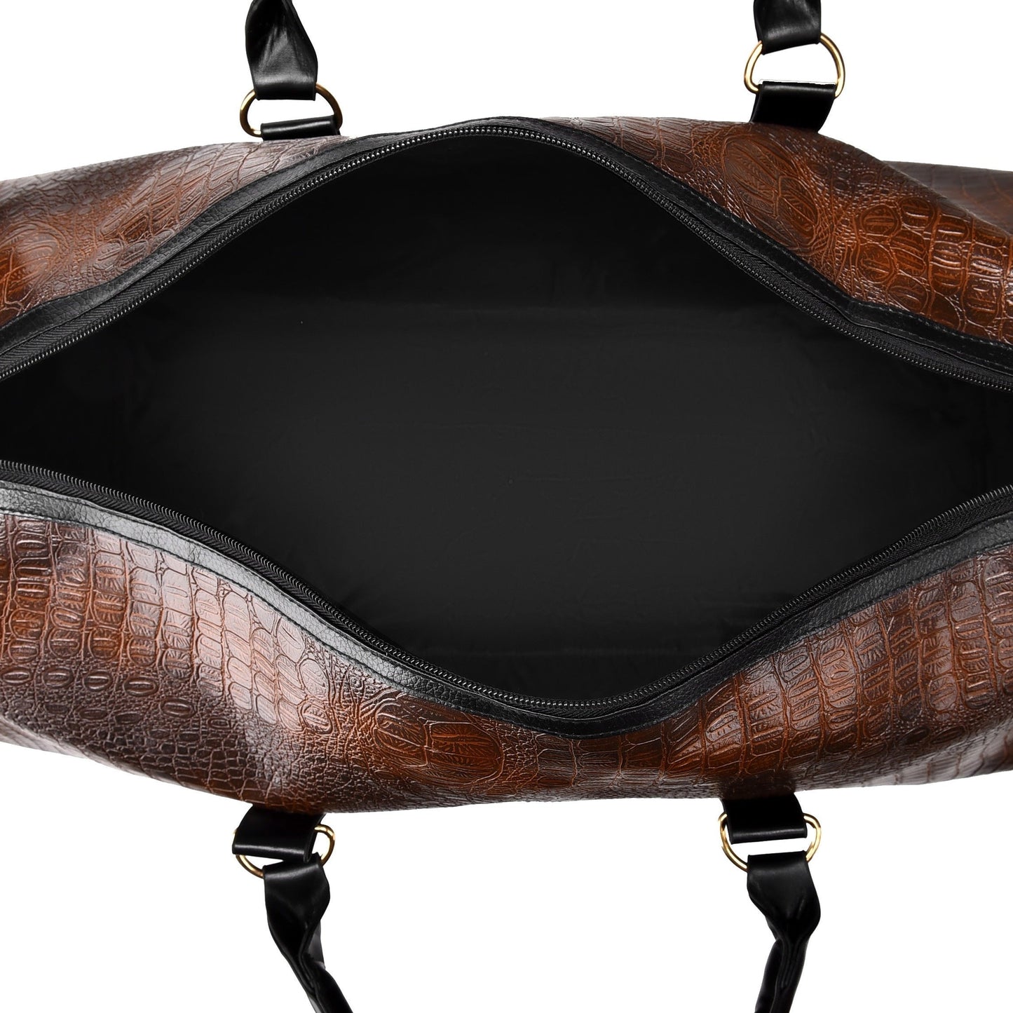 Soren Duffle — Croc-Embossed Vegan Leather Travel Bag with Durable Design