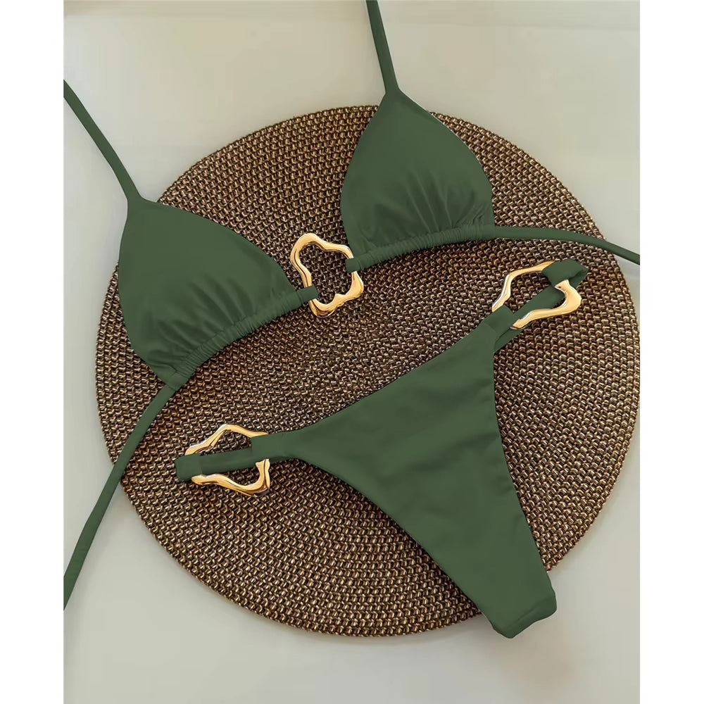 Sculpted Gold Bikini™ — Command Every Eye with Curves That Own the Spotlight