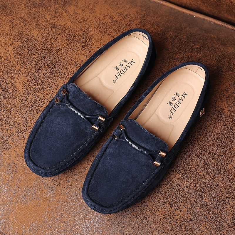 Velorio — Premium Suede Loafers with Cushioned Comfort and Metallic Accents