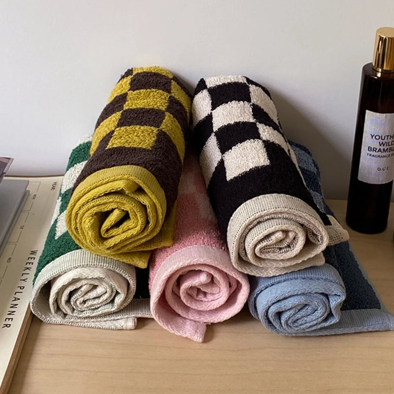Norla Towels — Organic Cotton Buffalo Plaid Bath Towels