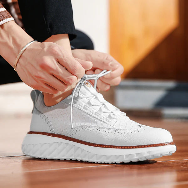Elynto — Lightweight Genuine Leather Sneakers with Orthopedic Support