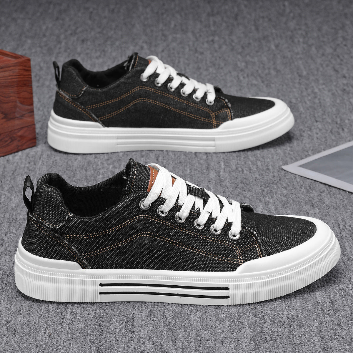 Vireo — Orthopedic Denim Sneakers with Cushioned Support