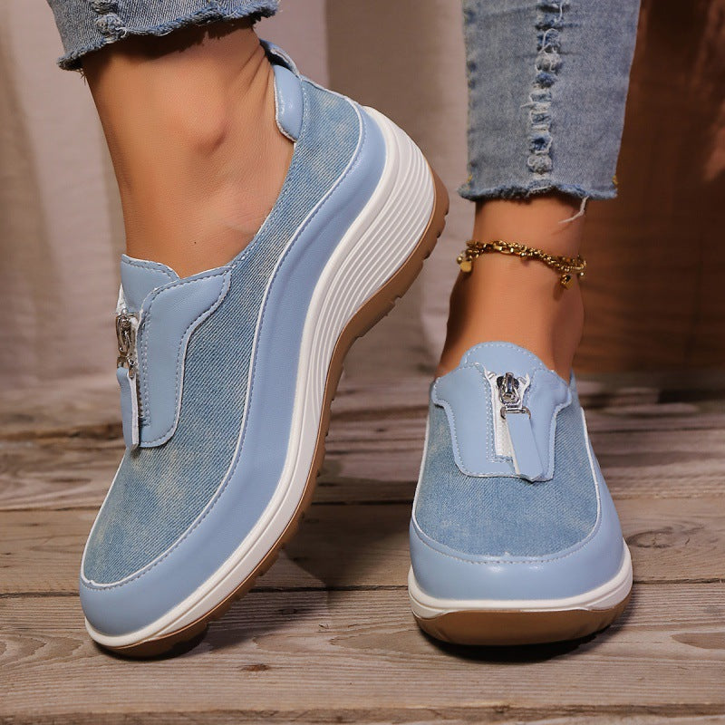 Liora — Orthopedic Denim Slip-On Shoes for All-Day Comfort