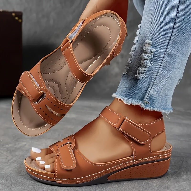 Solarexa™ Cushioned Wedge Sandals — Enjoy Pain-Free Steps and All-Day Refreshing Comfort