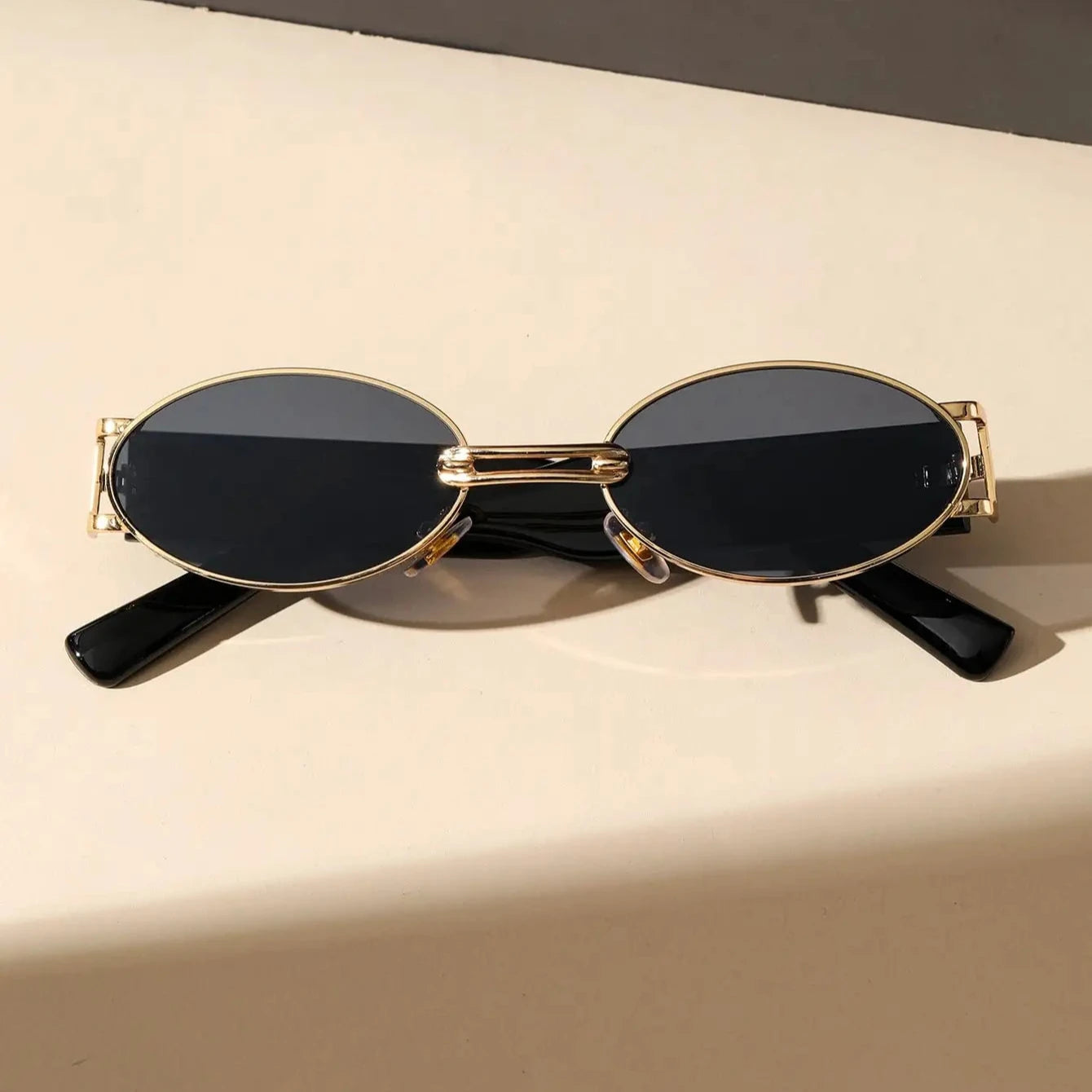 Liora — Oval Frame Sunglasses with UV Protection and Adjustable Fit