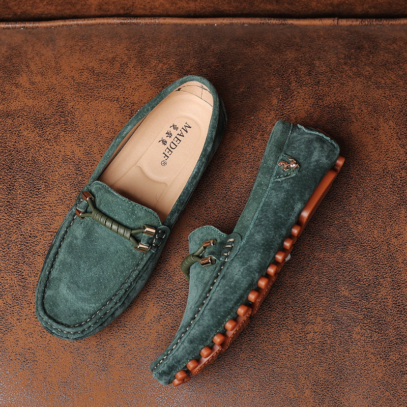 Velorio — Premium Suede Loafers with Cushioned Comfort and Metallic Accents