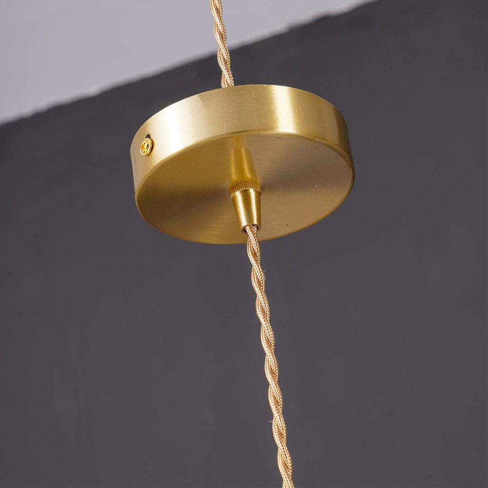 Liora — Floral Glass LED Pendant Light with Warm Glow