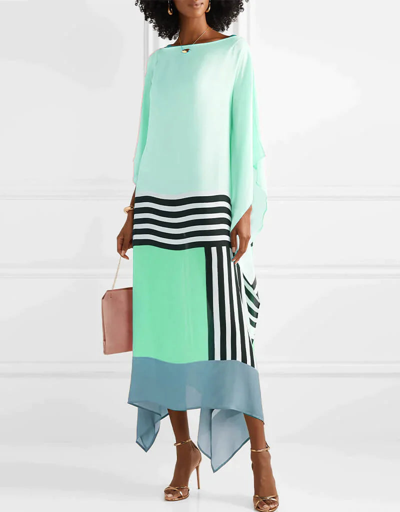 Nexora | Elegant Kaftan With Geometric Print