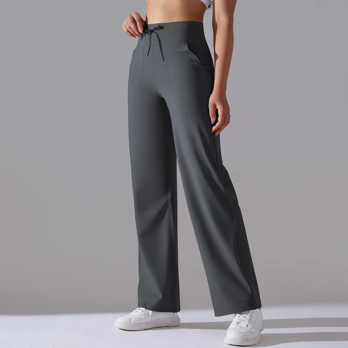Jovenna — Wide-Leg Contour Pants with Soft 4-Way Stretch Fabric