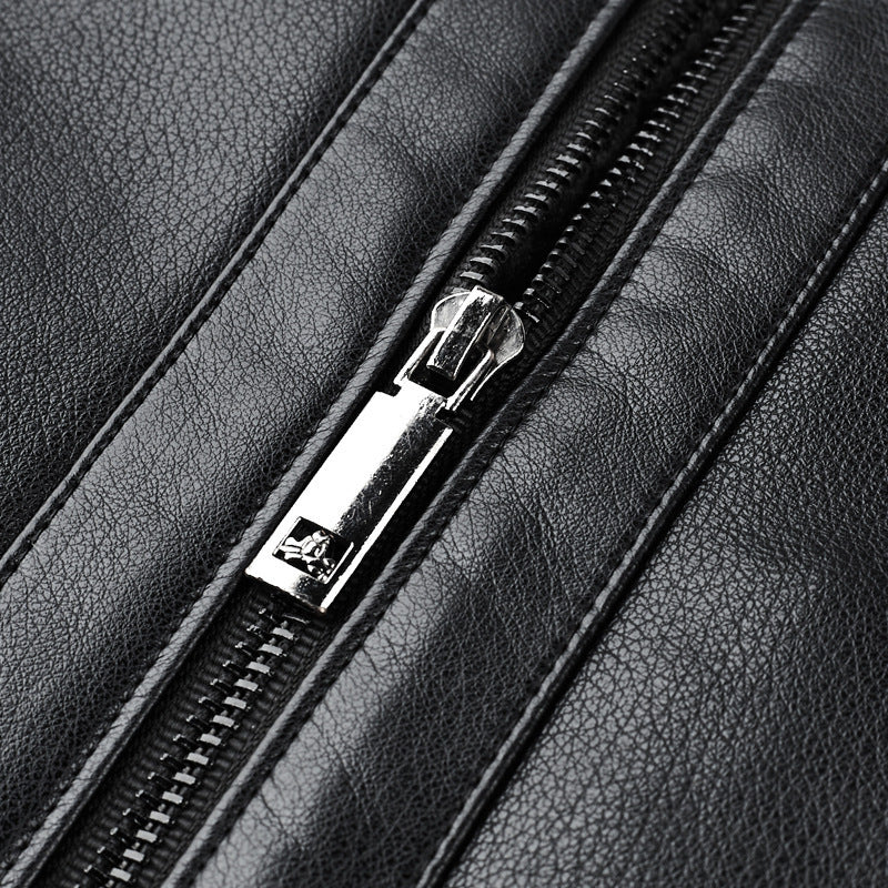Mercer Leather Shearling Jacket — Premium Warm Leather Outerwear