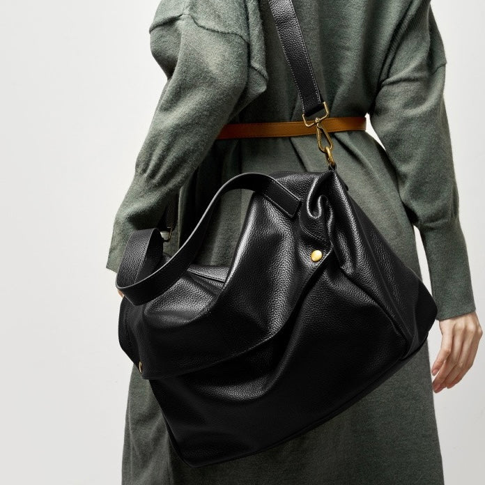 Lioren — Women's Genuine Leather Soft Minimalist Casual Tote Bag