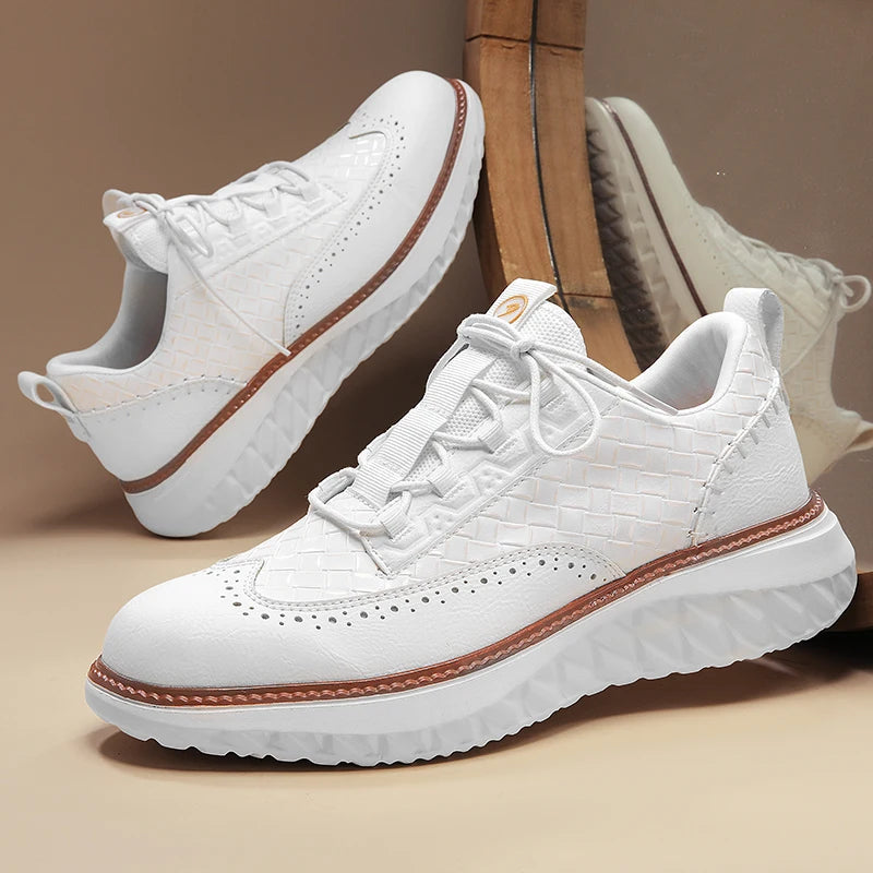 Elynto — Lightweight Genuine Leather Sneakers with Orthopedic Support