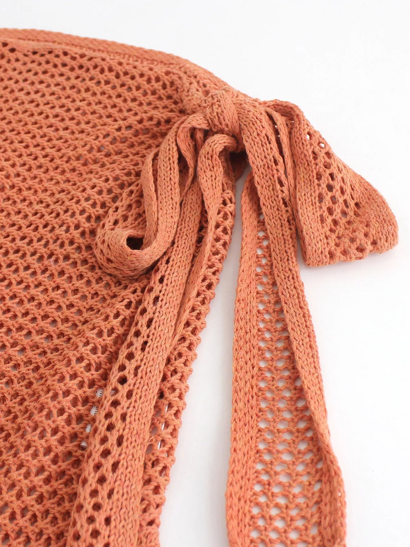 Elira Sheer Mesh Skirt — Lightweight Beach Cover-Up with Adjustable Tie