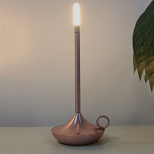 Lioren — Modern Candlestick Light with Touch Dimming and Rechargeable Battery
