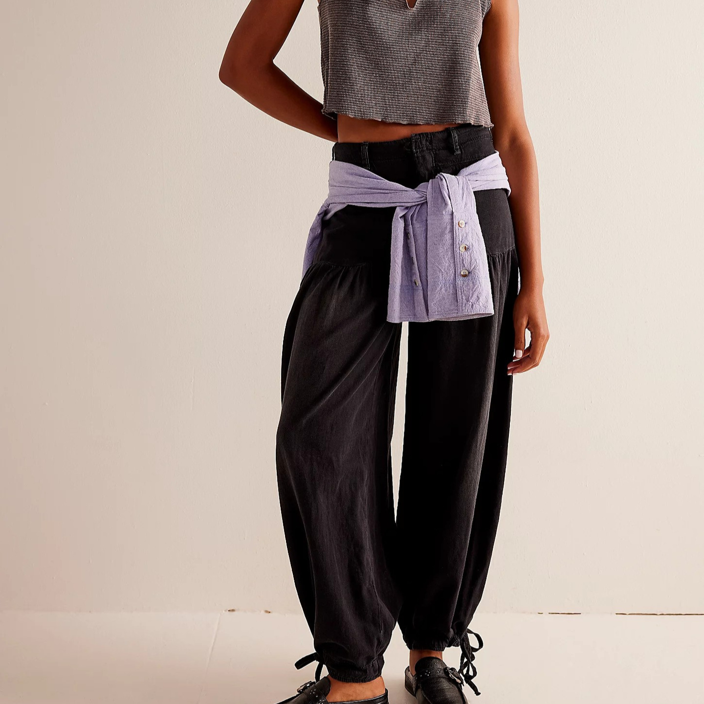 Sorenna — Wide-Leg Cotton Denim Jeans with Boho Pockets