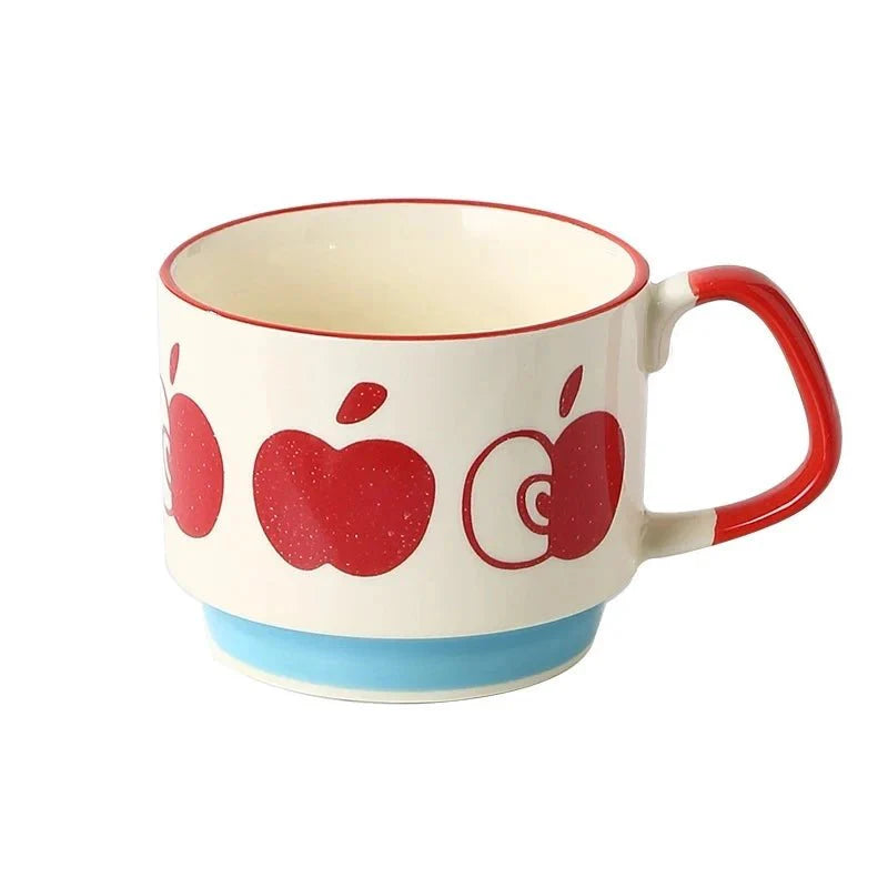Marlowe Stack Mugs — Midcentury Ceramic Coffee Mugs with Space-Saving Design